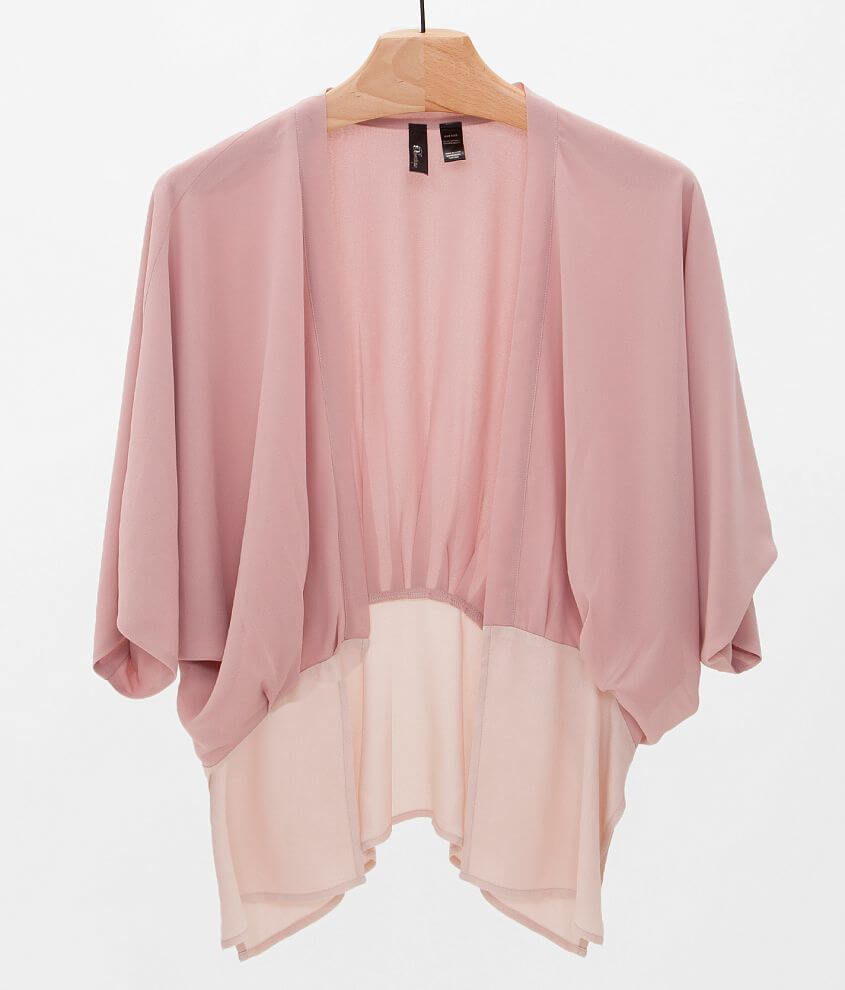 BKE Boutique Color Block Cardigan - Women's Kimonos in Blush | Buckle