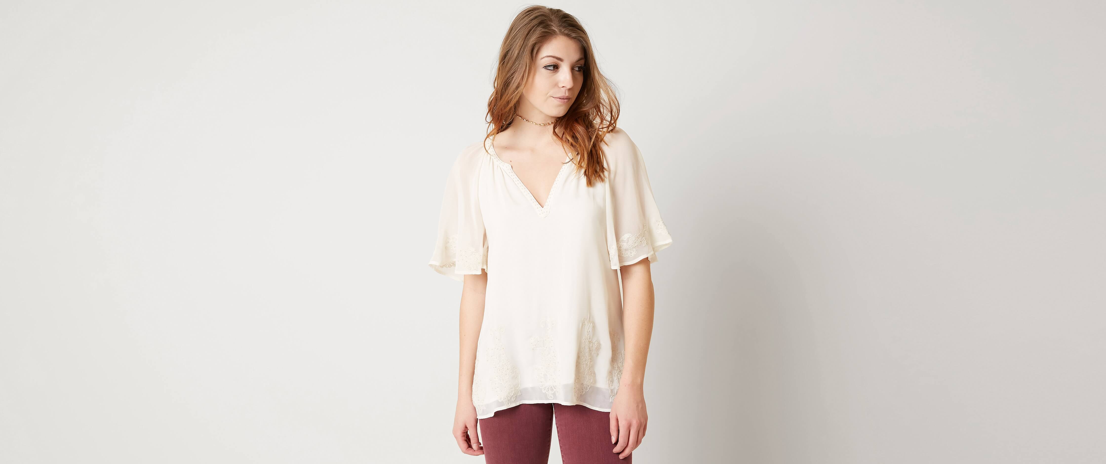 Image of BKE Boutique Embroidered Top