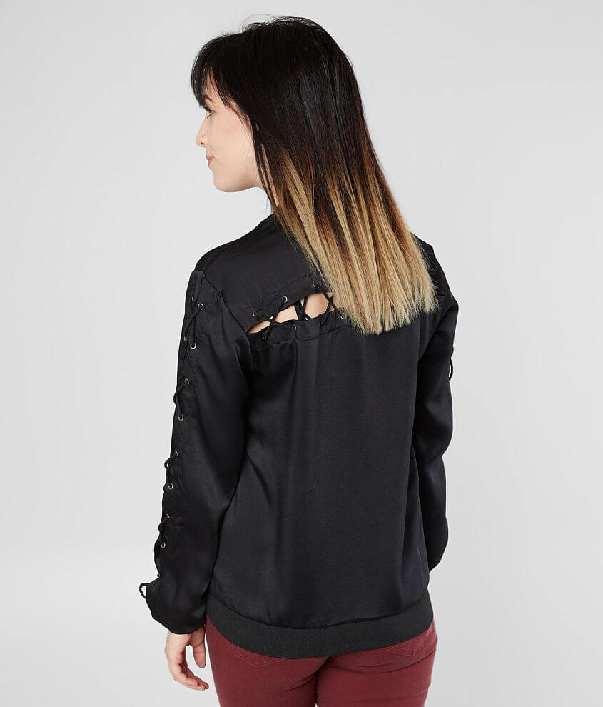 Satin Bomber Jacket