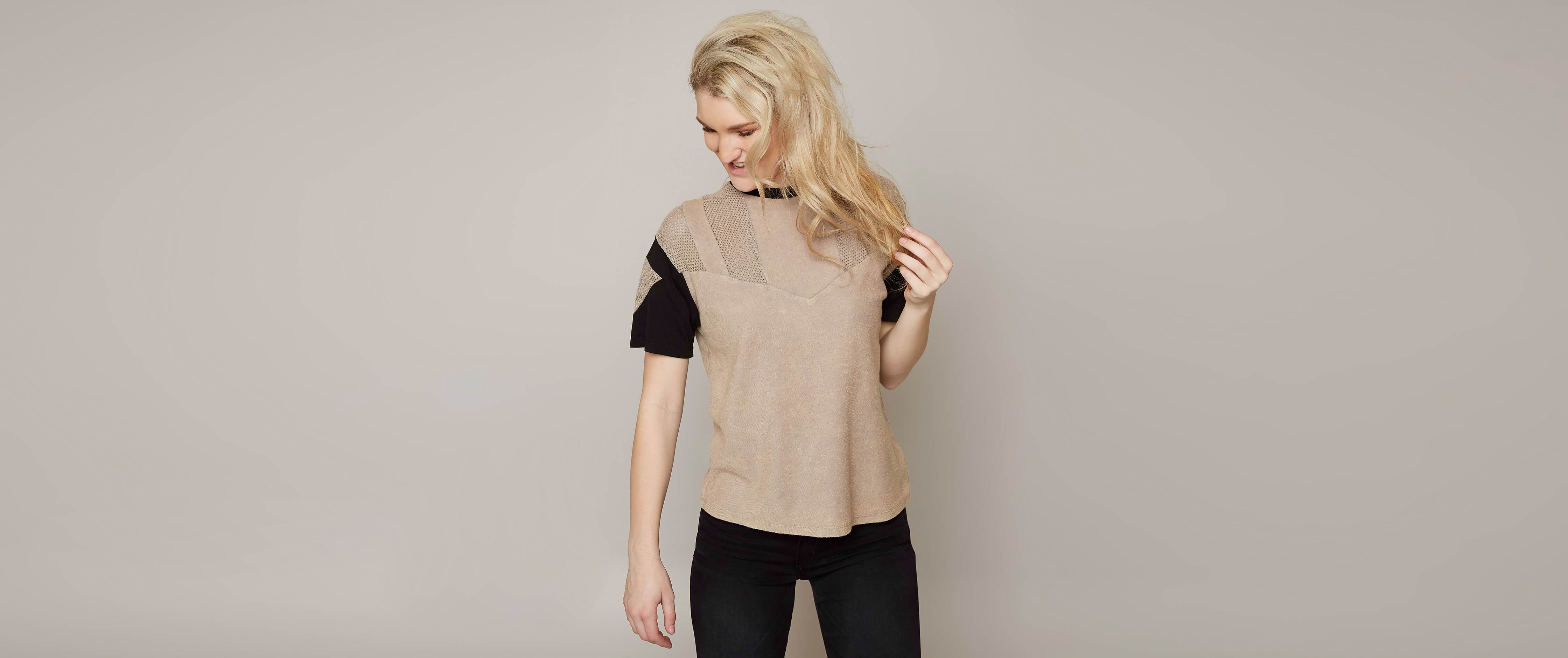 Image of Gilded Intent Color Block Top