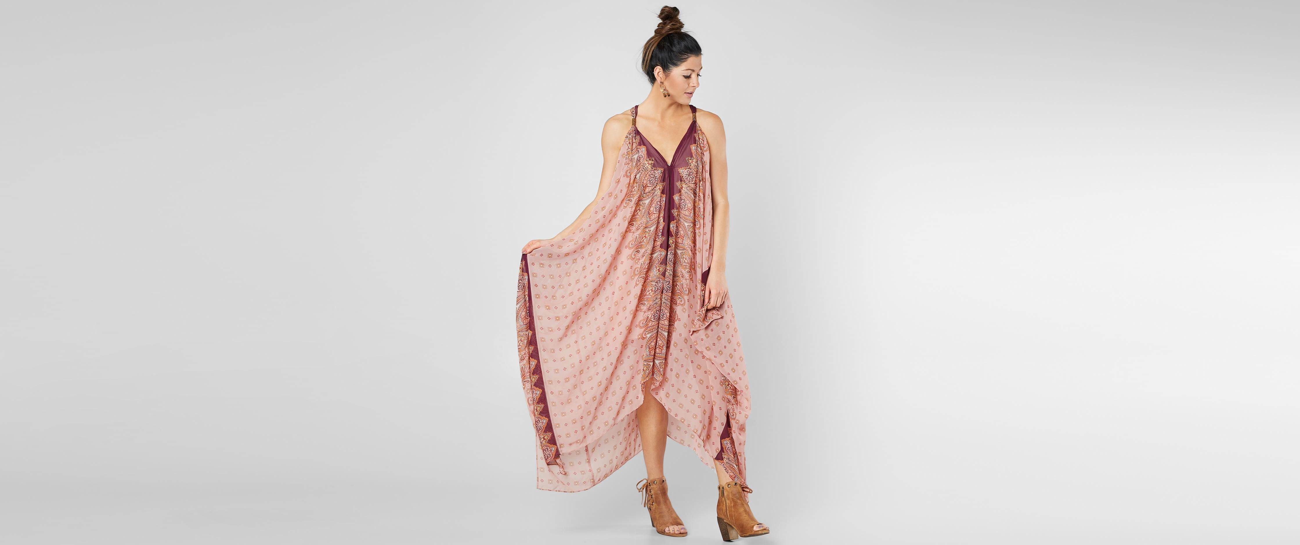 Image of Gimmicks Embellished Chiffon Maxi Dress