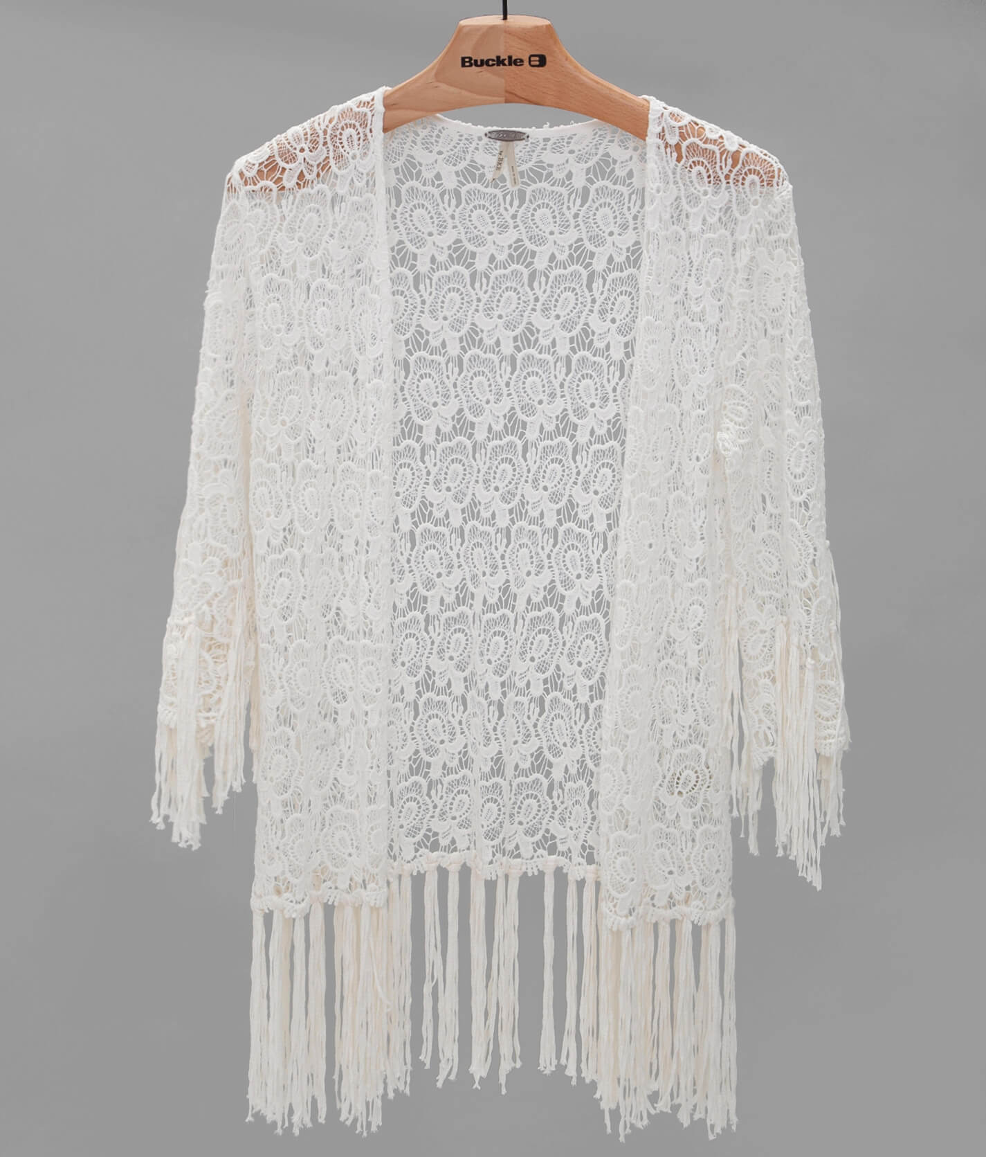 sheer lace cardigan