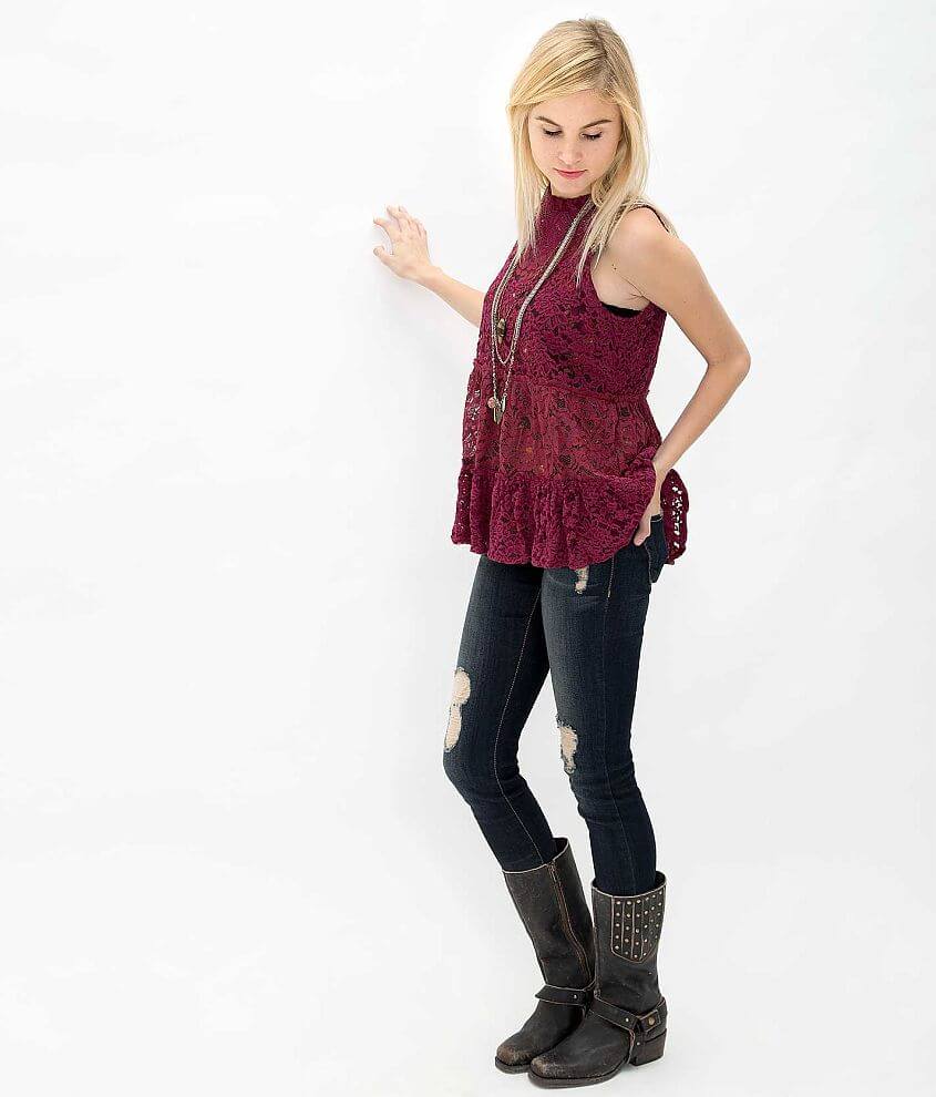 Gimmicks Lace Tank Top front view