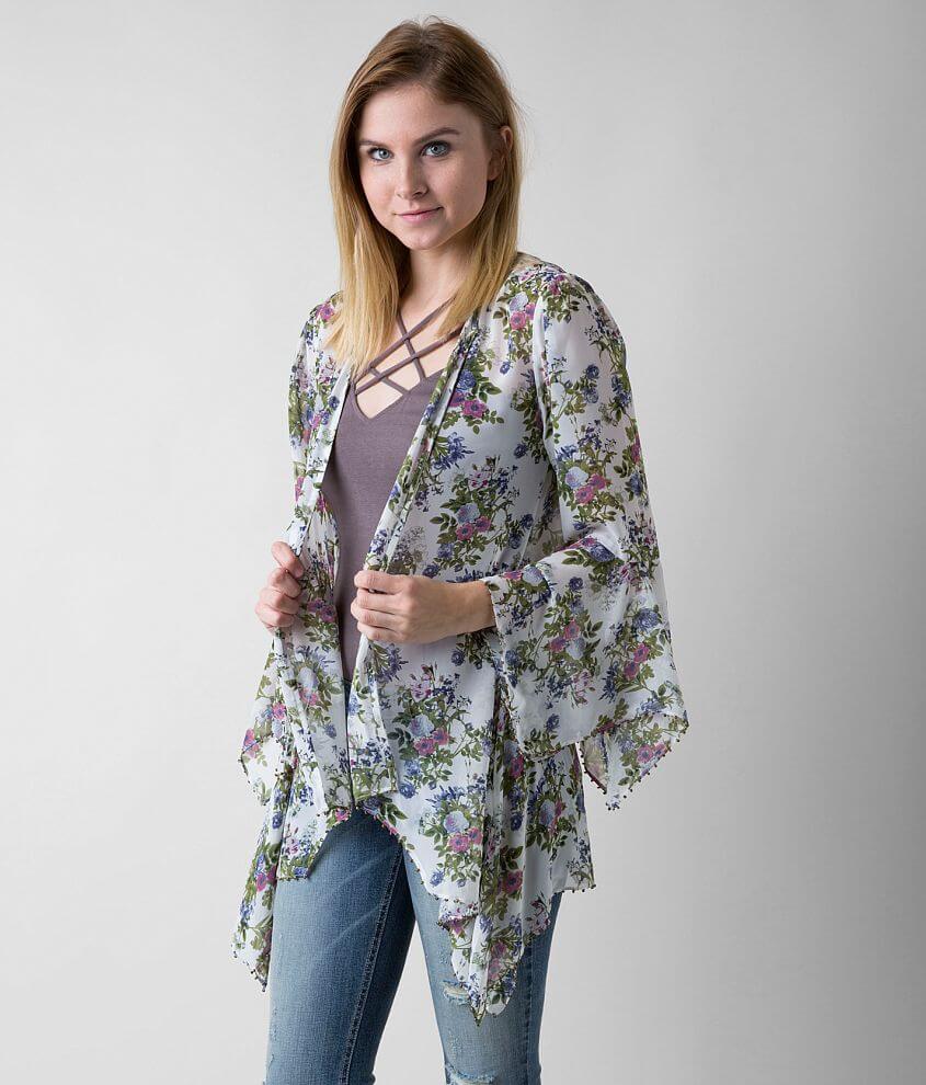 Gimmicks Floral Print Cardigan front view
