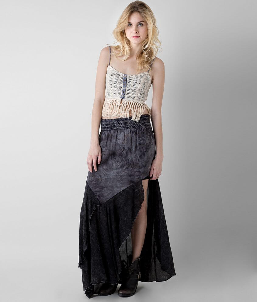Gimmicks by BKE Washed Maxi Skirt front view