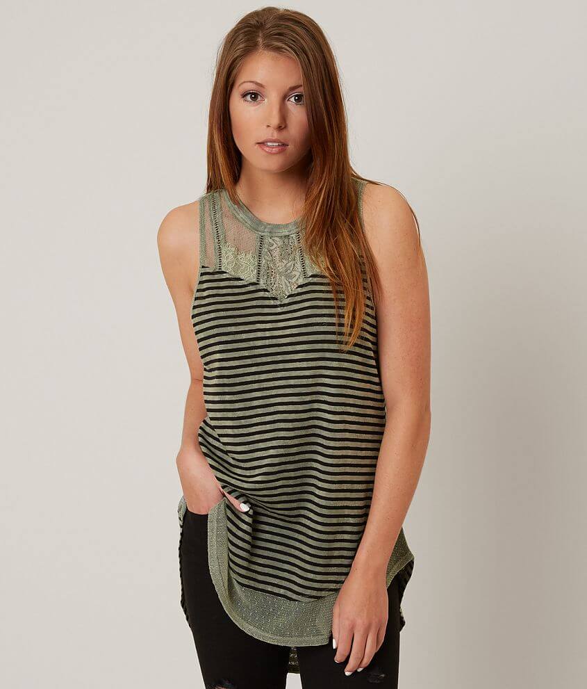 Gimmicks Striped Tank Top front view