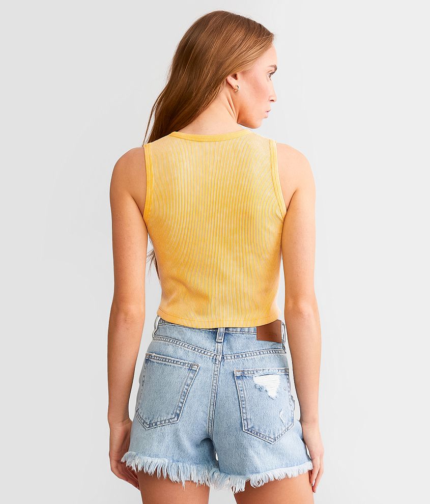 Fitted Henley Tank Top