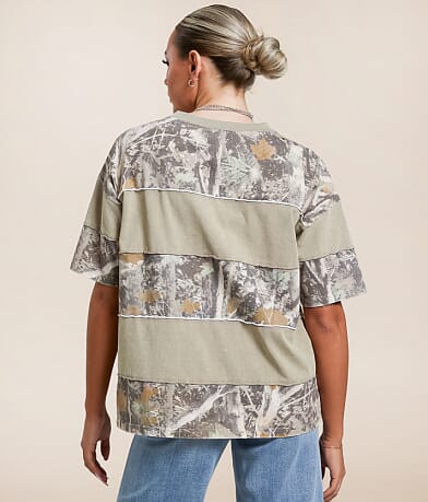 Gilded Intent Pieced Camo Oversized T-Shirt BACK