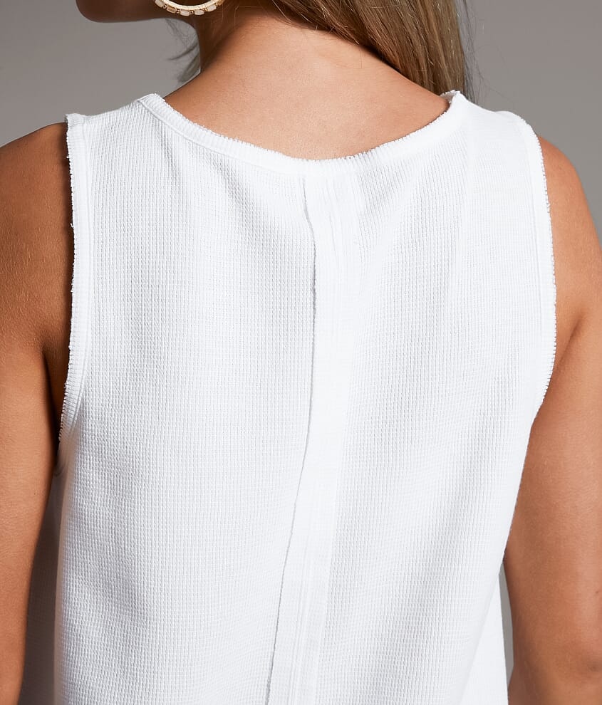 High Neck Thermal Tank Top - thumbnail 3