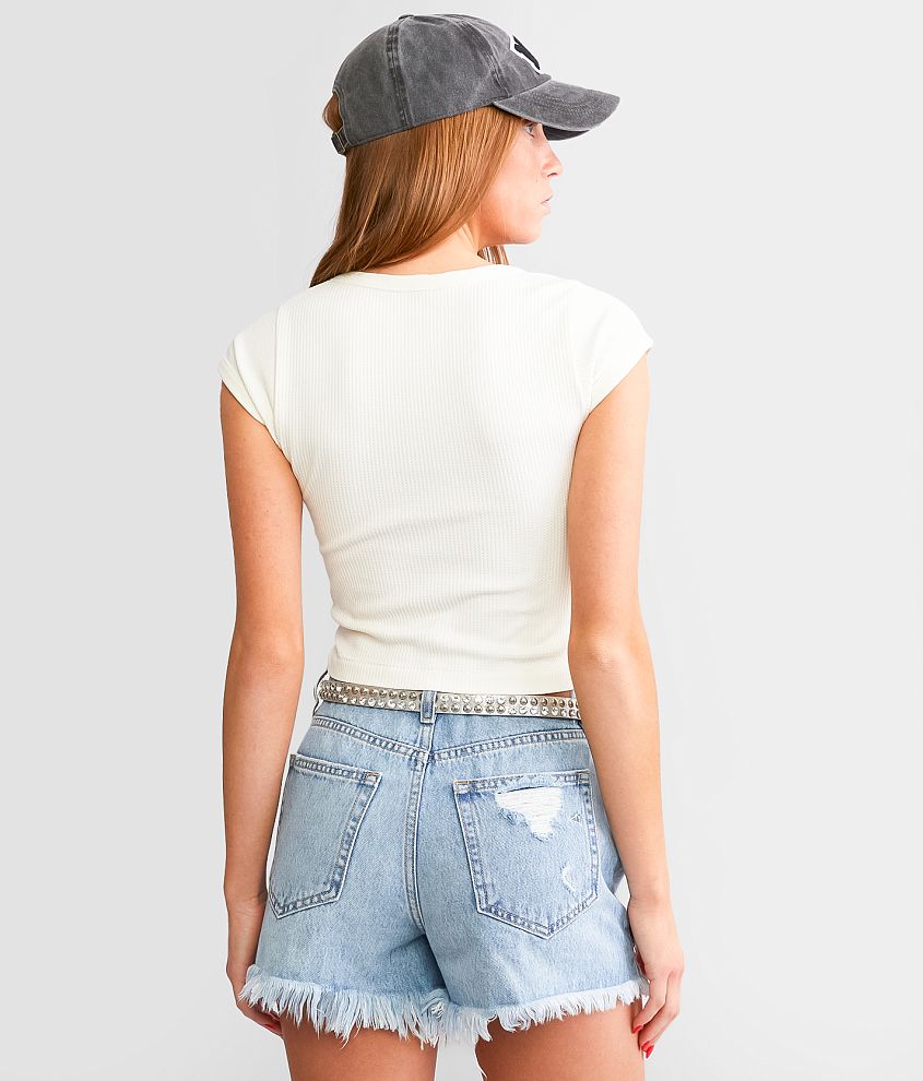 Seamless Lace-Up Top - thumbnail 5