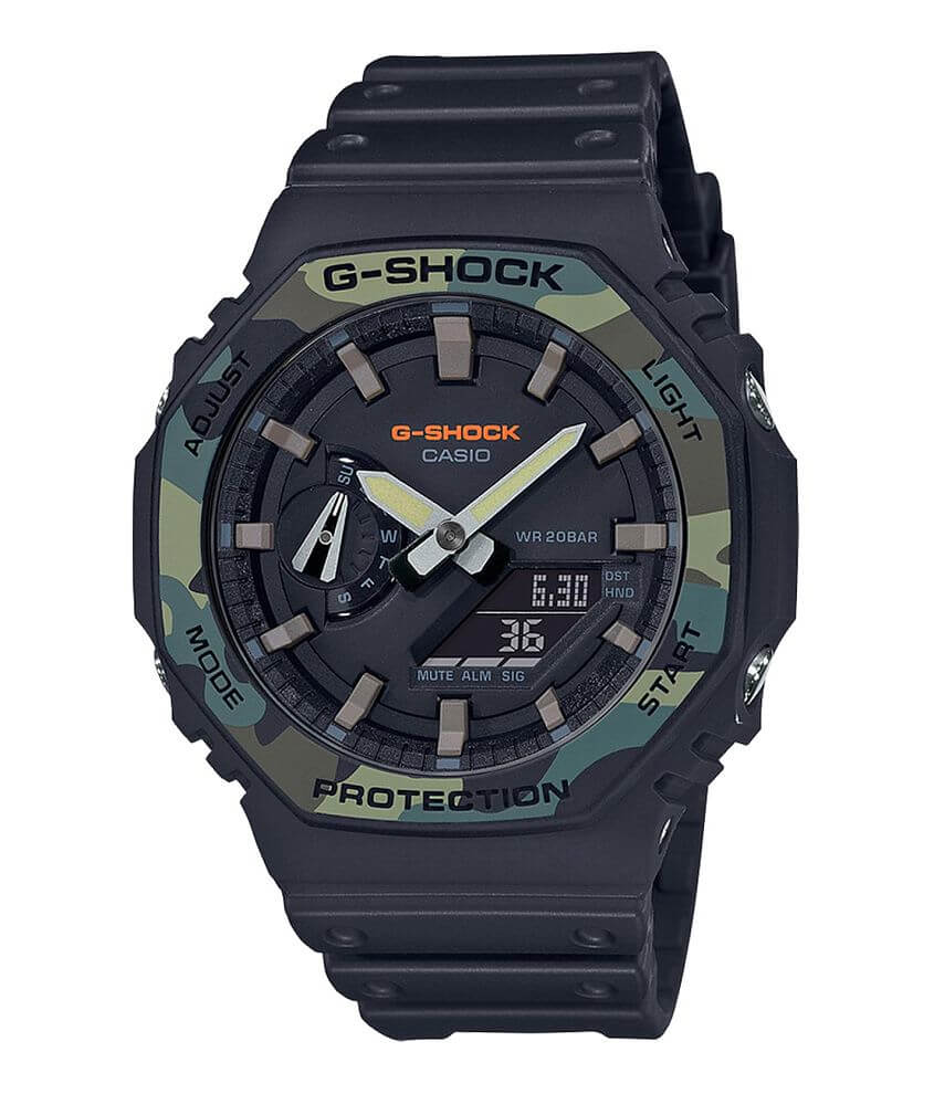 G-Shock GA2100SU-1A Camo Watch front view