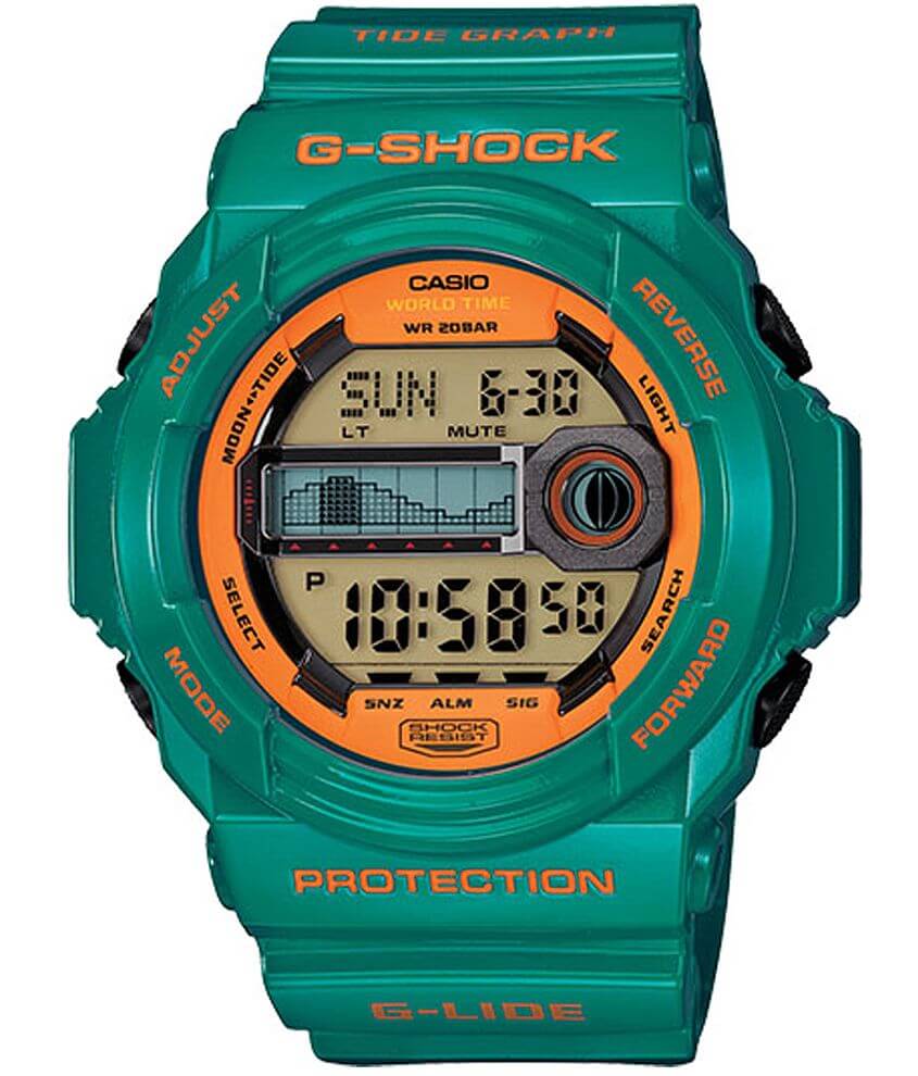 G-Shock G-Lide GLX 150 Watch - Men's Watches in Teal | Buckle