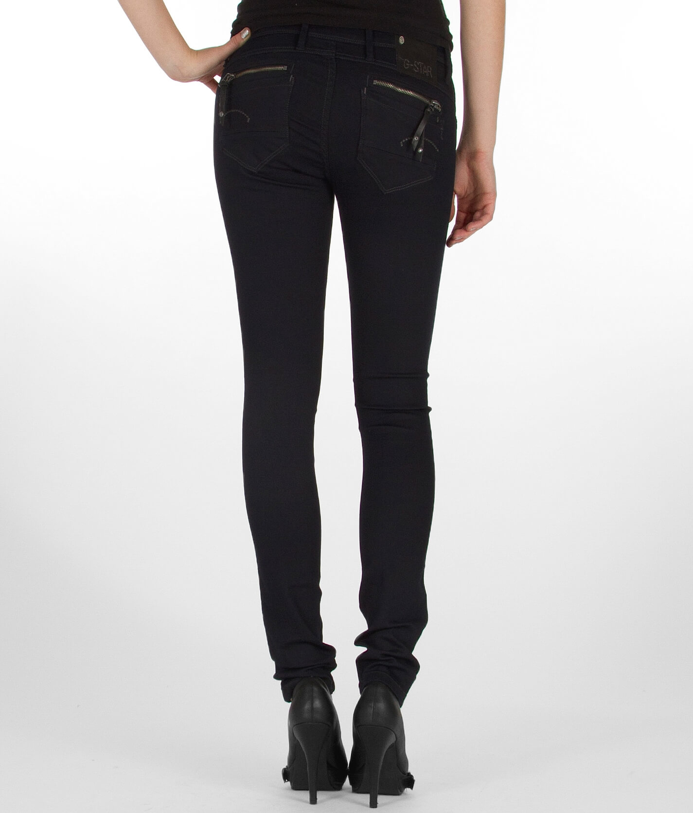 G-STAR RAW Stringfield Damenjeans – Ultra High Waist Skinny Mit Stickerei & Größeren Taschen