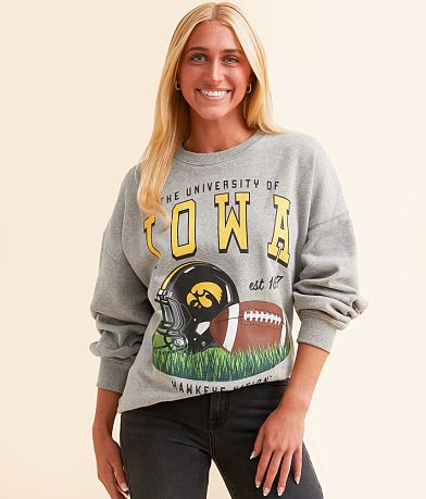 Gameday SOCIAL® Iowa Hawkeye Oversized Pullover front view
