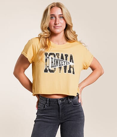 Gameday SOCIAL® Iowa Hawkeyes® Flag T-Shirt front view