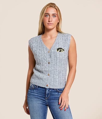 Gameday SOCIAL® Iowa® Sweater Vest front view