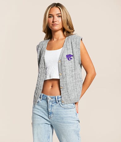 Gameday SOCIAL® K-State® Sweater Vest front view