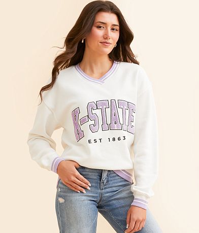Gameday SOCIAL® K-State® Varsity Pullover front view