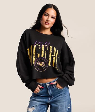 LSU Tigers Cropped Pullover