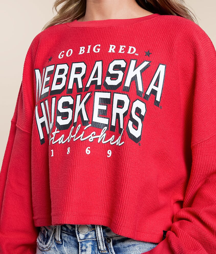 Nebraska Huskers Cropped Pullover