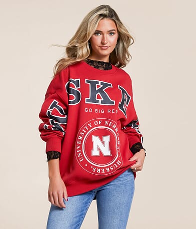 Gameday SOCIAL® Nebraska® Huskers® Pullover front view
