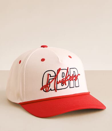Gameday SOCIAL® Nebraska® Huskers® Script Hat front view