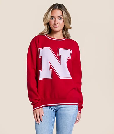Gameday SOCIAL® Nebraska® Sweater front view
