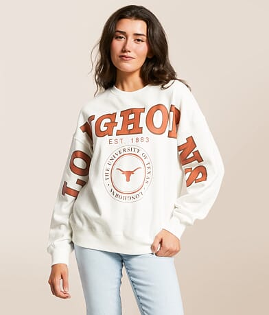 Gameday SOCIAL® Texas Longhorns Oversized Pullover front view