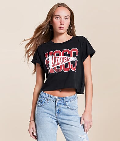 Gameday SOCIAL® Arkansas® Hogs® T-Shirt front view