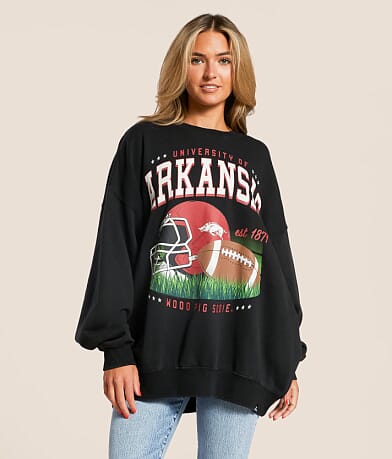 Gameday SOCIAL® Arkansas® Oversized Pullover front view