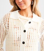 Double Zero Open Stitch Cardigan Sweater - Women's Sweaters Double Zero Open Stitch Cardigan Sweater - Women's Sweaters