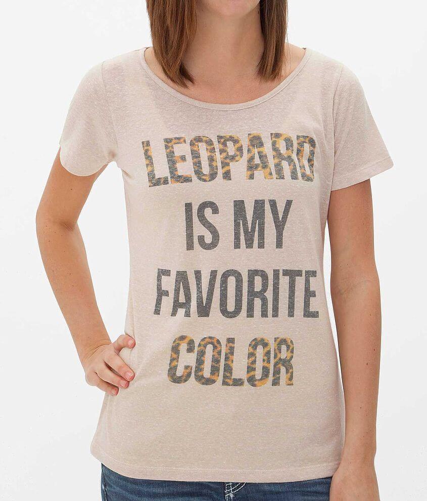 Daytrip Leopard Is My Favorite Color T-Shirt front view