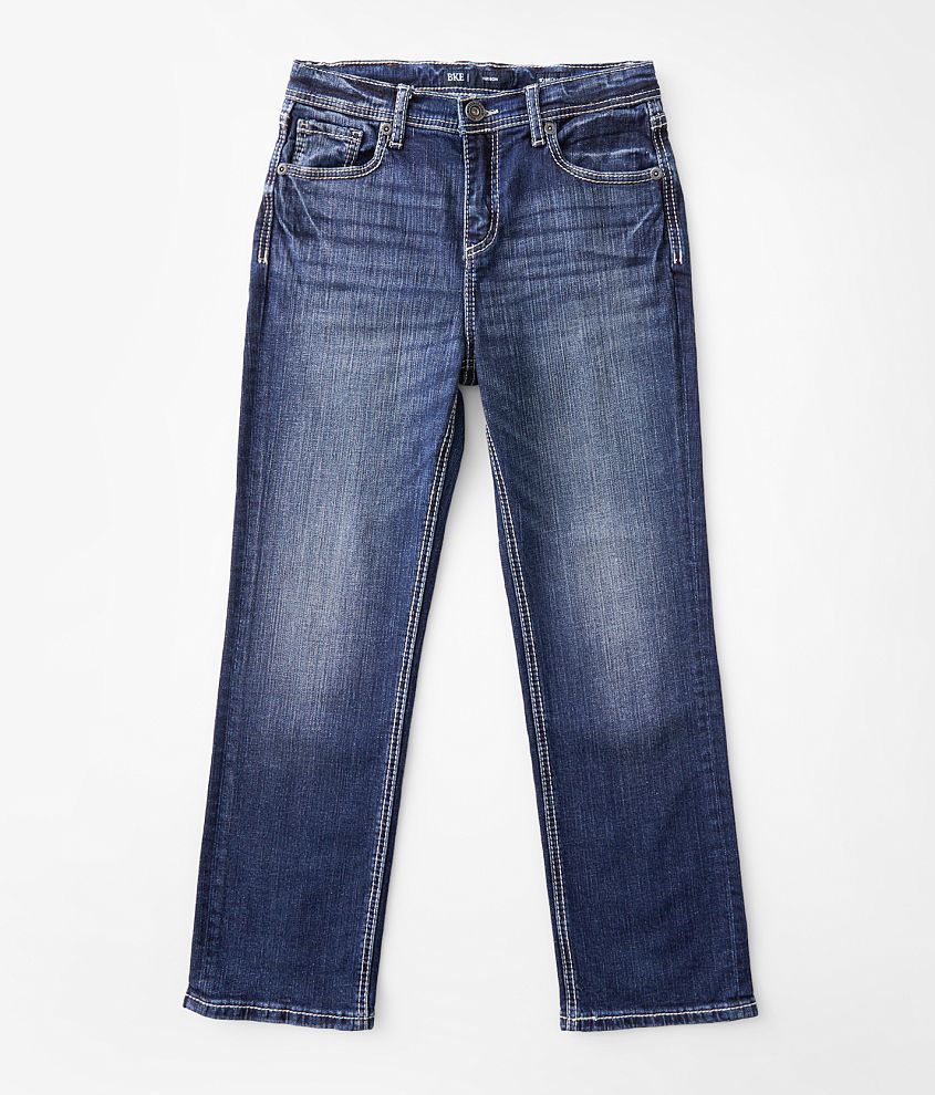 Boys - BKE Hudson Straight Stretch Jean - Boy's Jeans in Starch