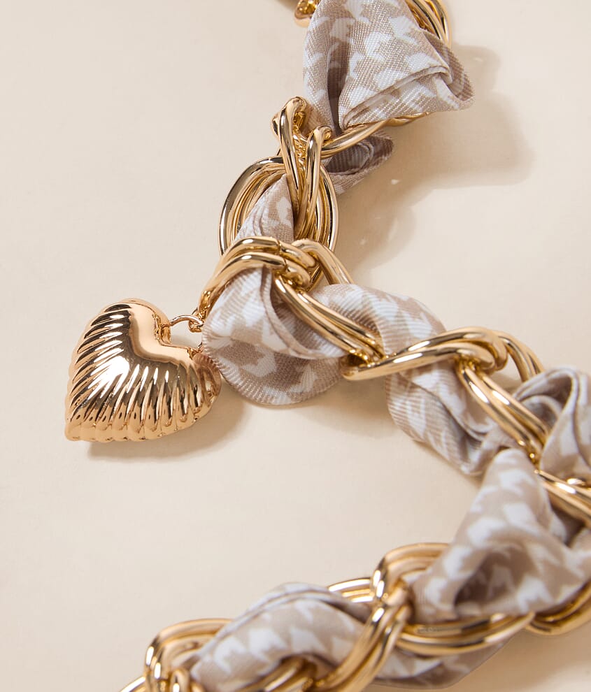 Mallory Charm Scarf Necklace