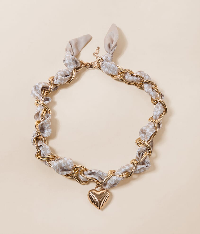 Mallory Charm Scarf Necklace