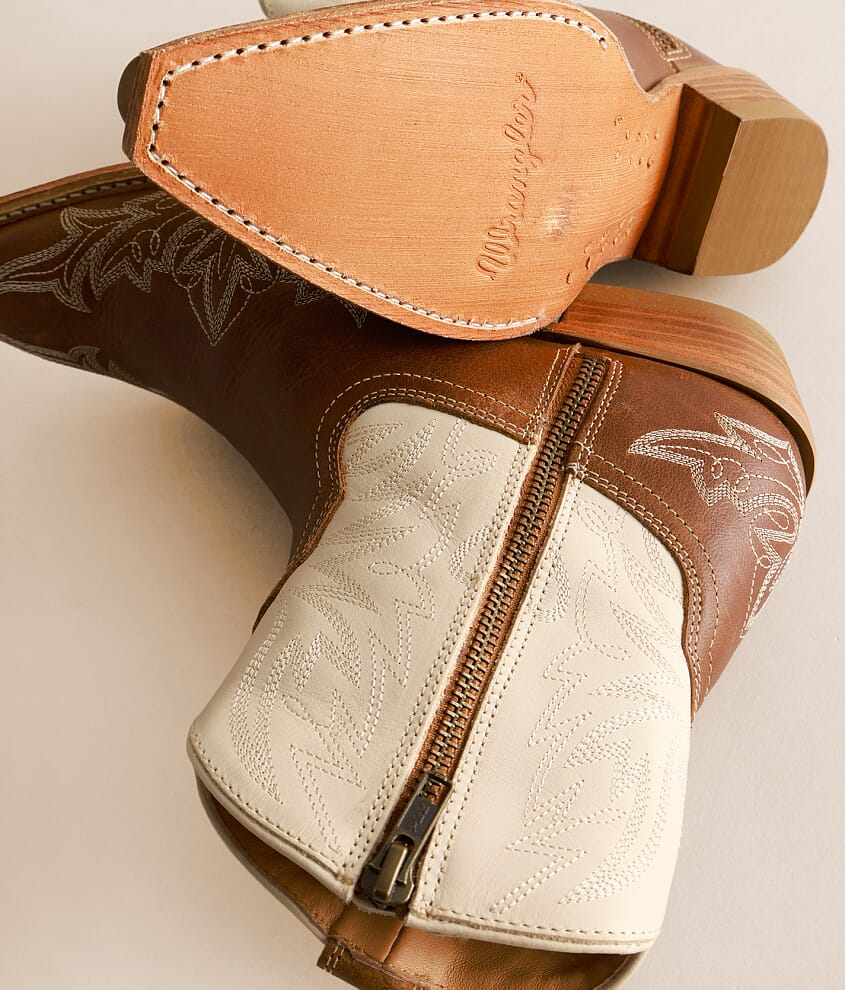 Western Leather Ankle Boot