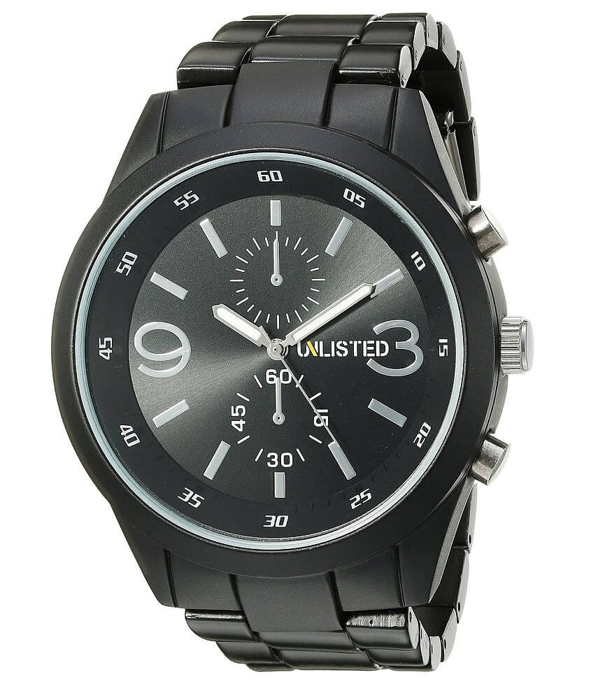 Unlisted by Kenneth Cole Black Watch front view