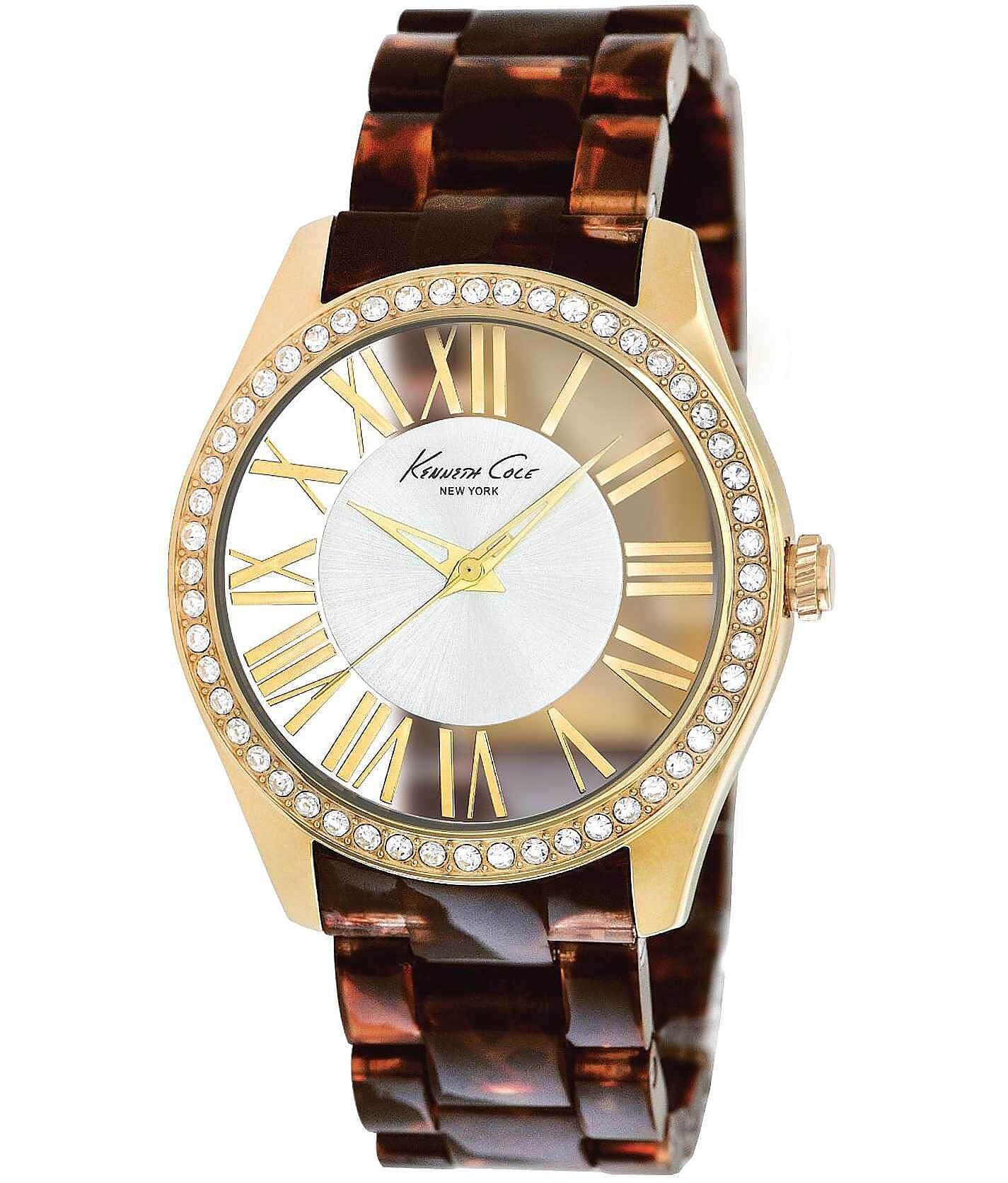 Wrist Watch Gold Kenneth Cole Watch Kenneth Cole Transparency
