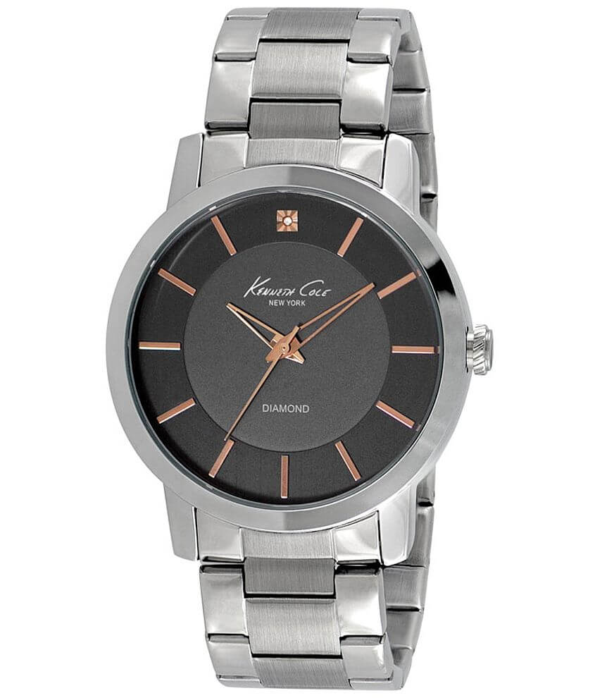 Kenneth Cole Silver Watch front view