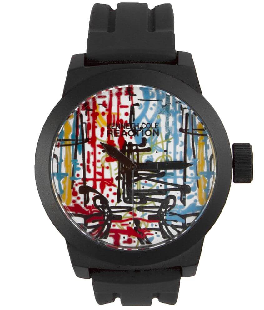 Kenneth Cole Reaction Graffiti Watch front view