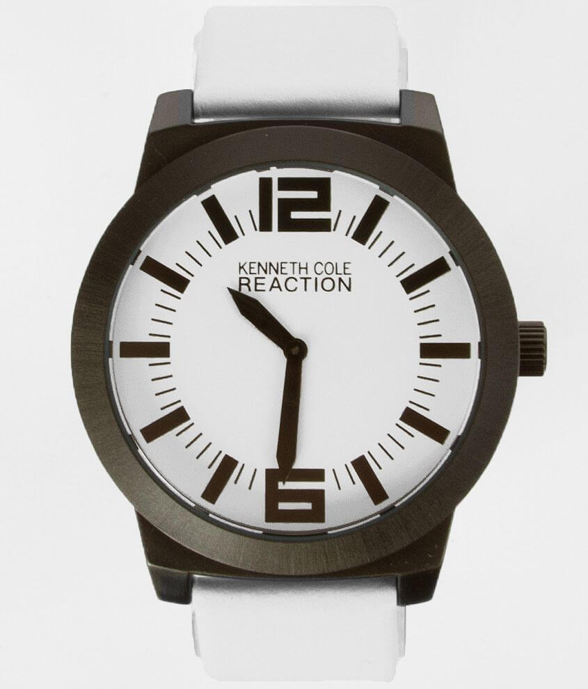 Kenneth Cole Reaction Leather Watch front view