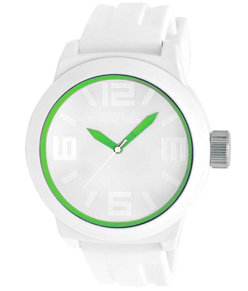 Kenneth Cole Reaction Green Dial Watch front view