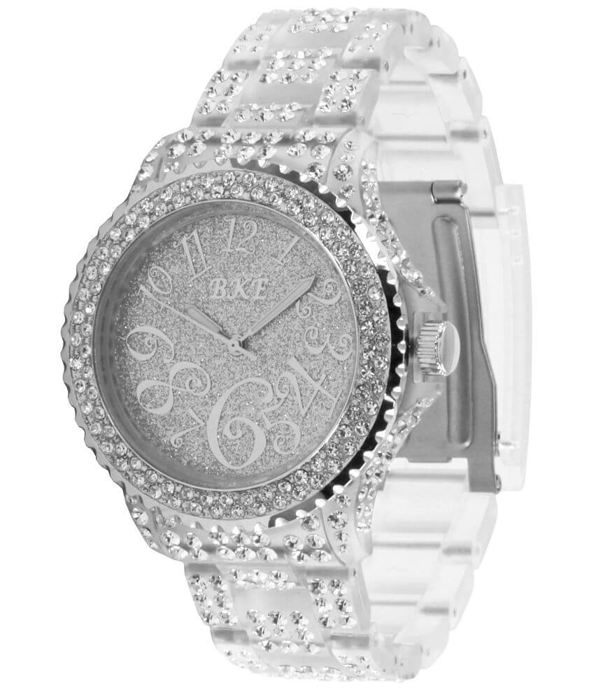 BKE Plastic Glitz Watch front view