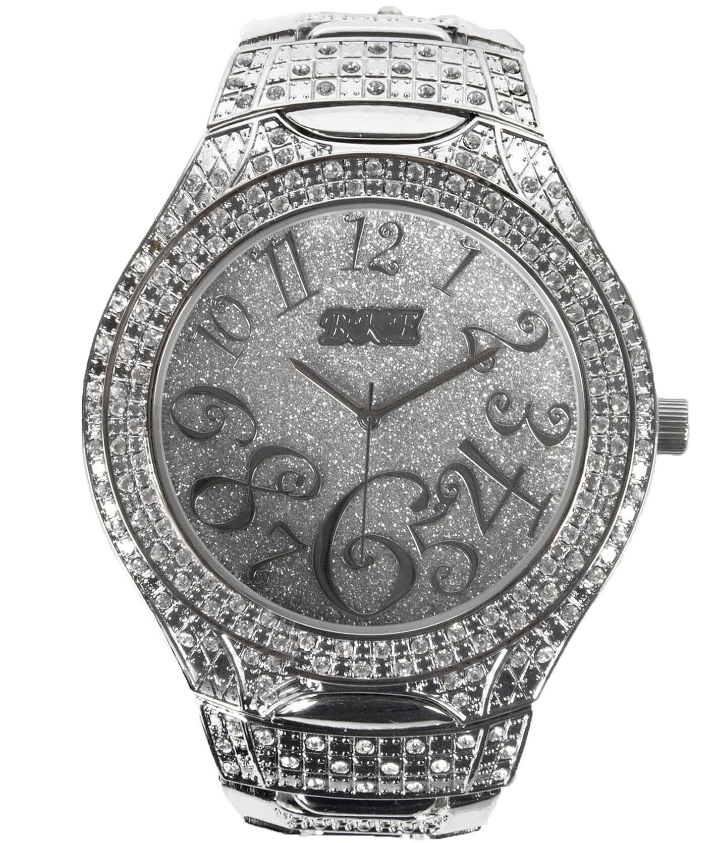 BKE Glitz Watch Women s Watches in Silver Buckle