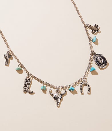 Sterling & Stitch Western Charm Necklace front view