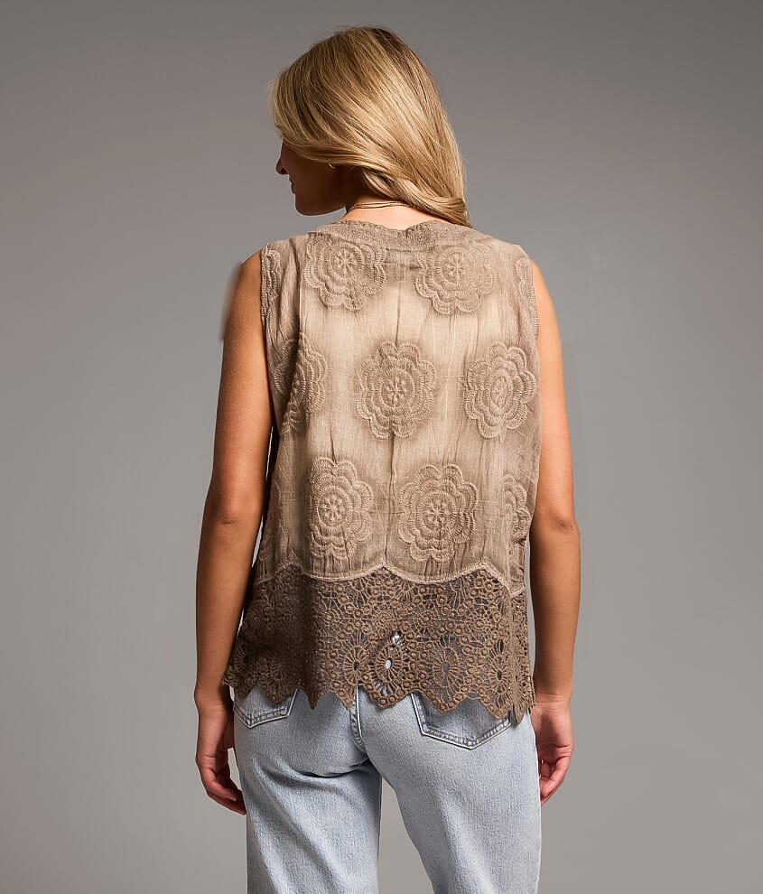 Floral Crochet Tank Top