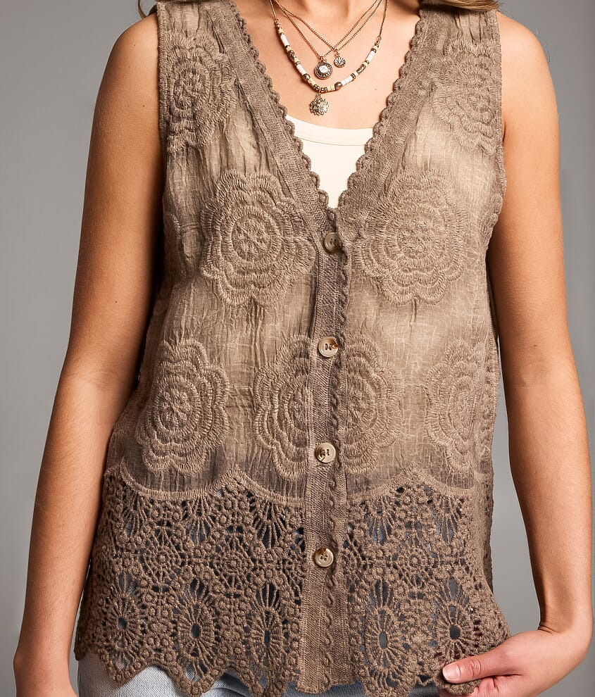 Floral Crochet Tank Top