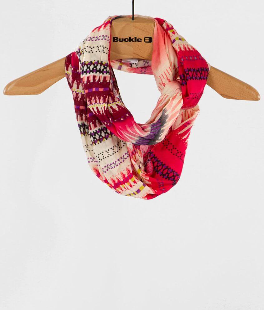 Printed Infinity Scarf front view
