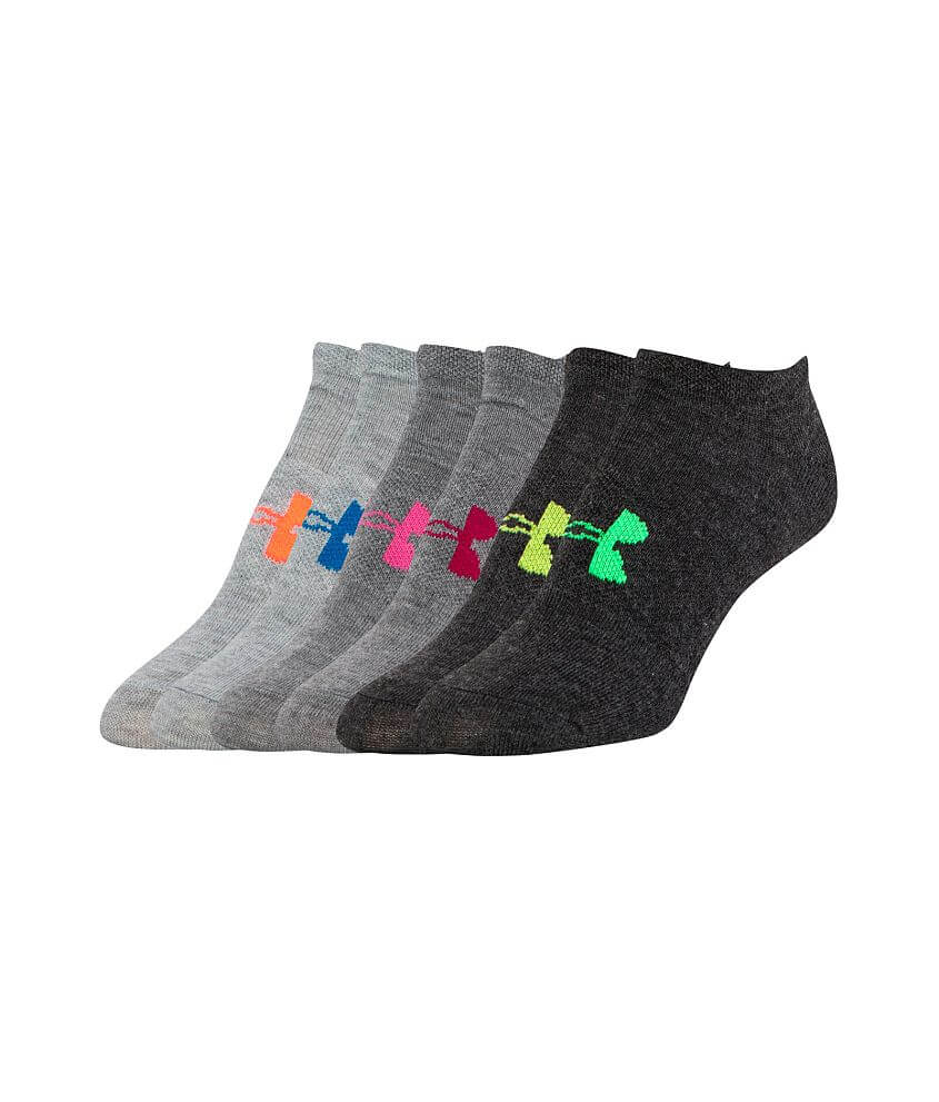 Under Armour® Essential 6 Pack Socks - Women's Socks in Heather Grey ...