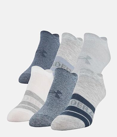 Under Armour® Essential 2.0 6 Pack Socks - Women's Socks in Gray Heather  Asst | Buckle